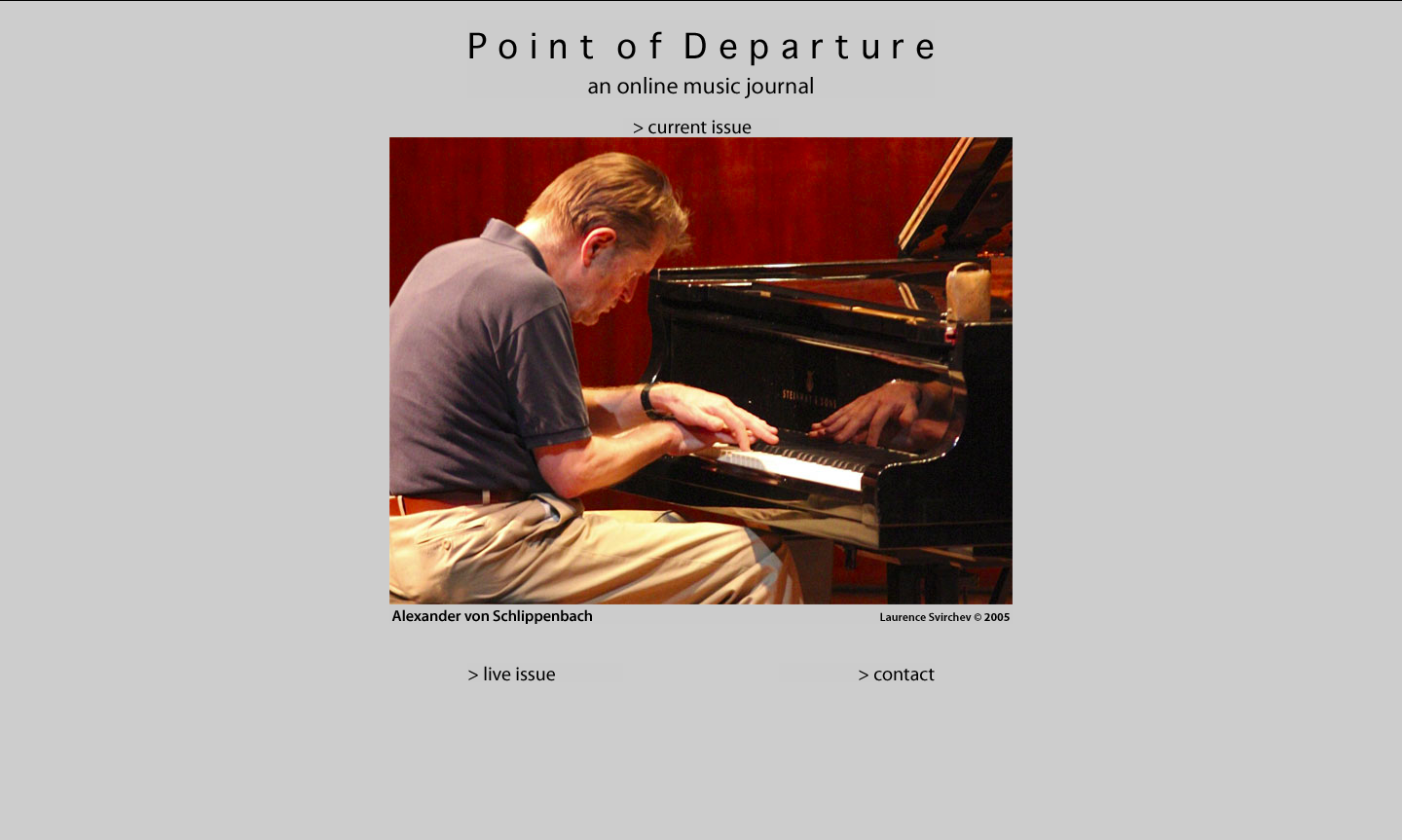 point of departure - cover - 2