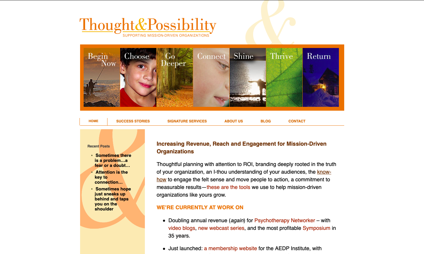 thought & possibility - home