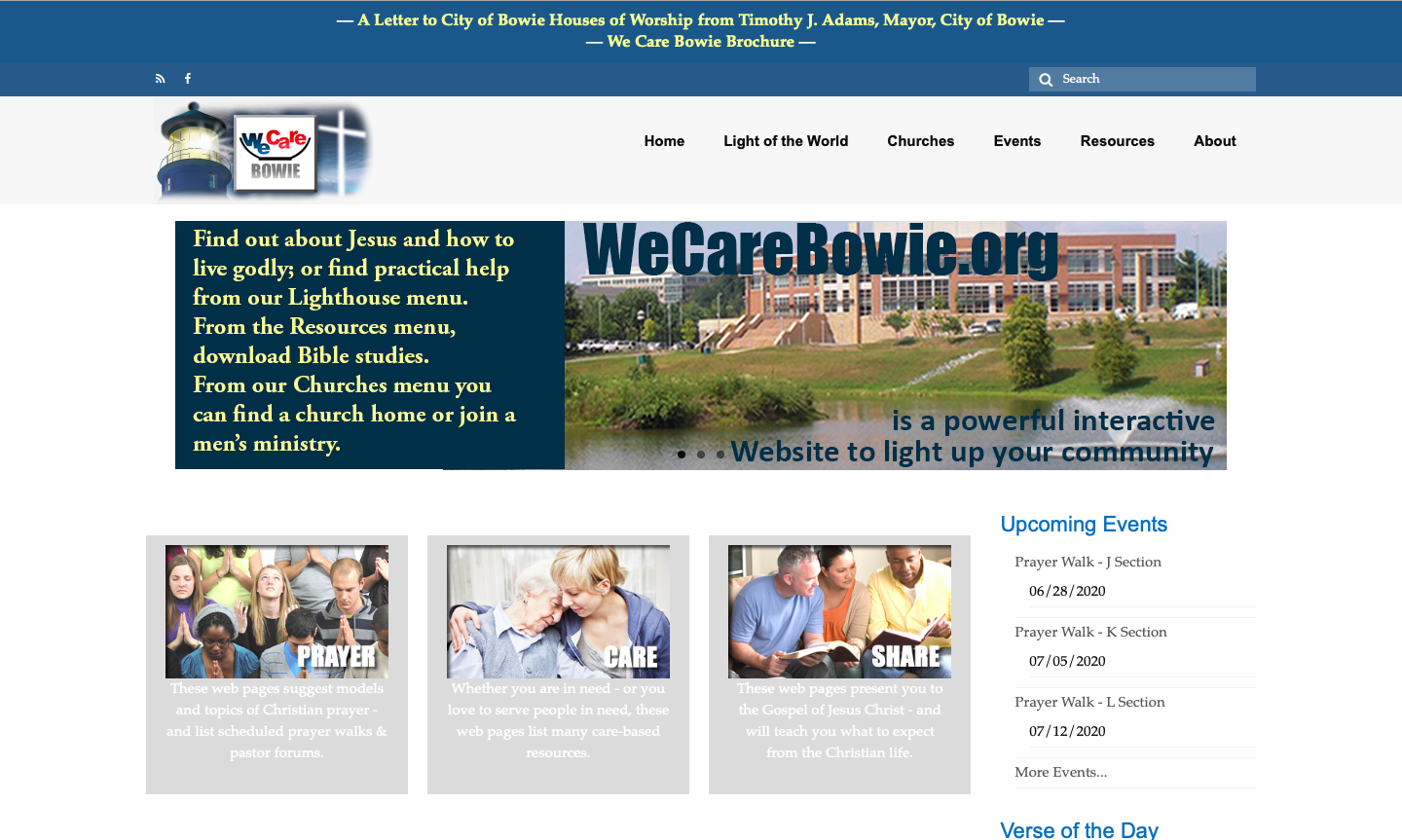 we care bowie - home